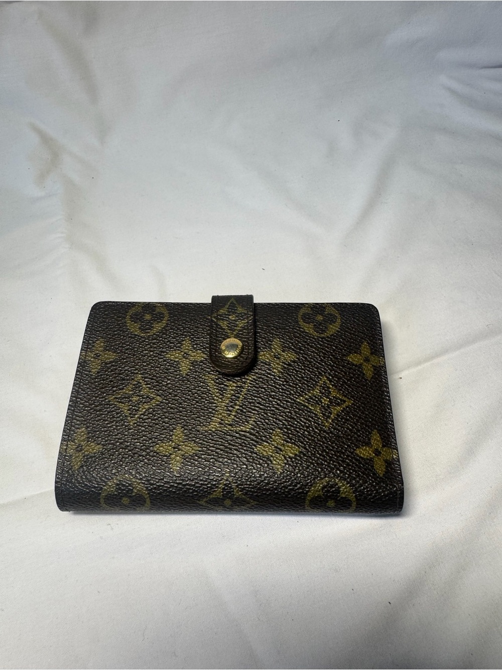Louis Vuitton Monogram Canvas Wallet in Brown and Gold Hardware